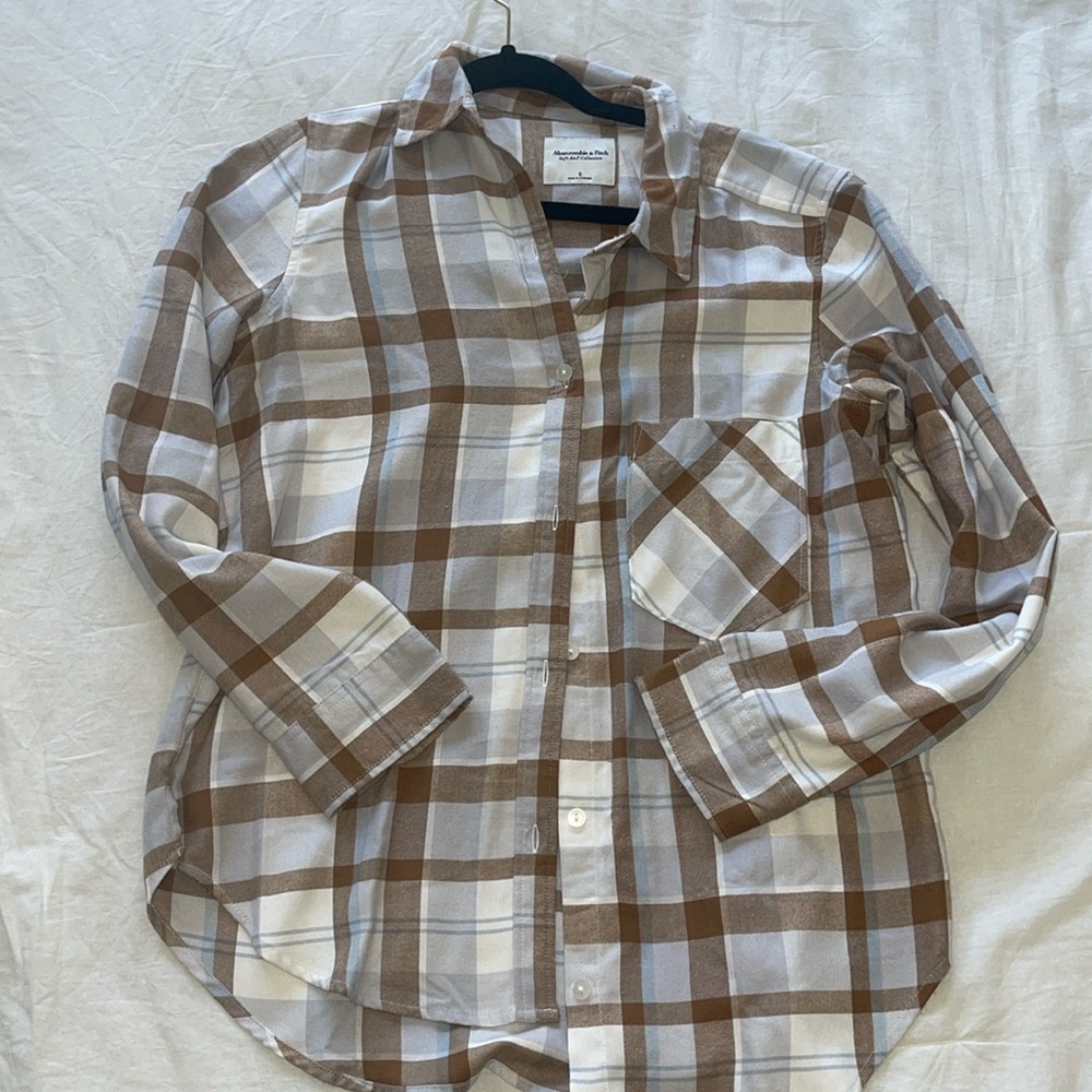 Abercrombie flannel size Small